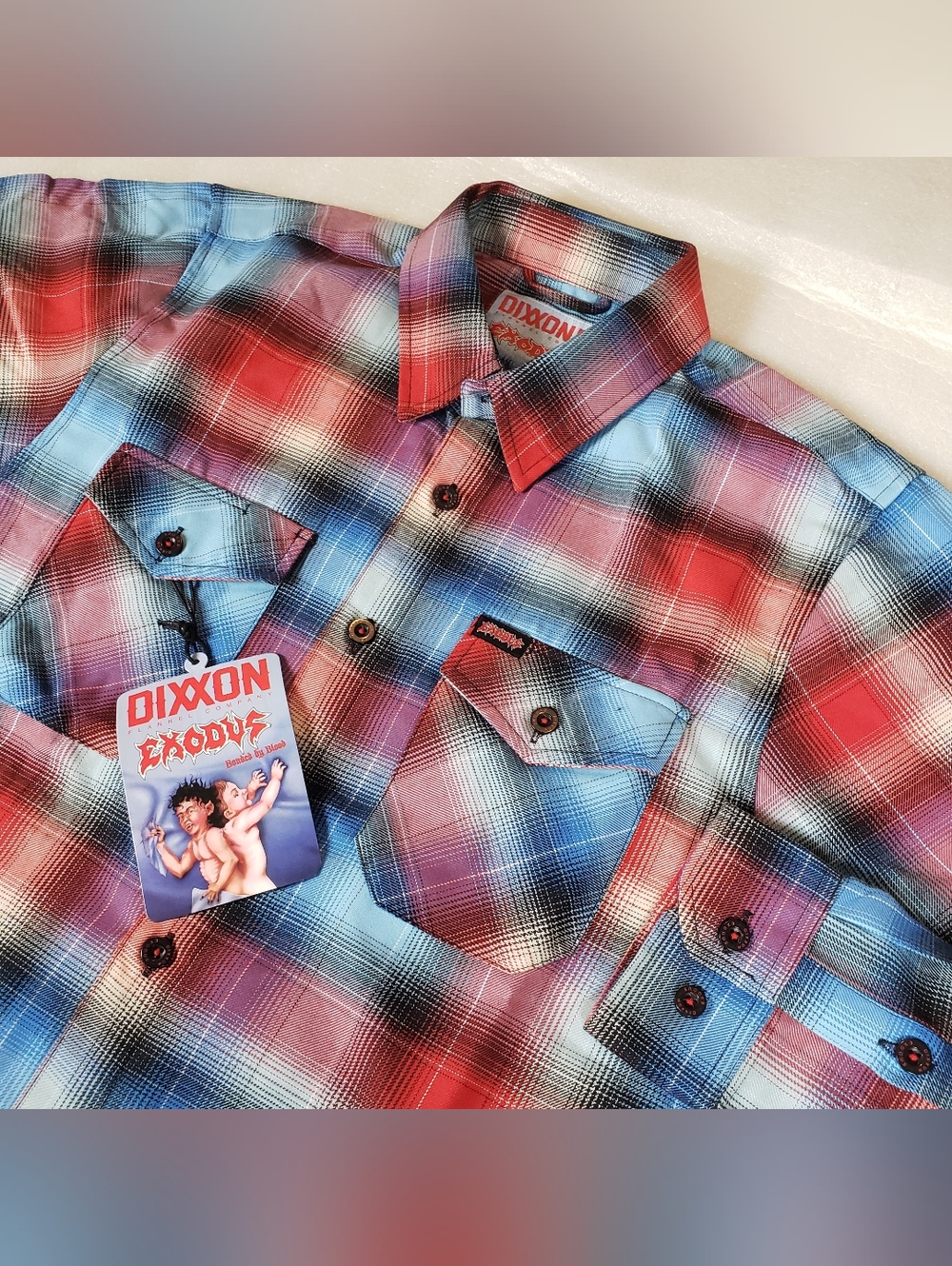 NWT DIXXON Men's Medium Exodus Flannel Shirt  